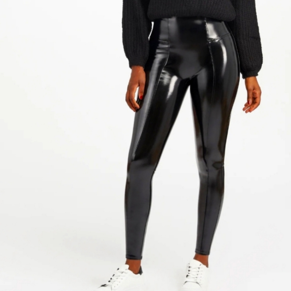 Spanx Faux Patent Leather Leggings